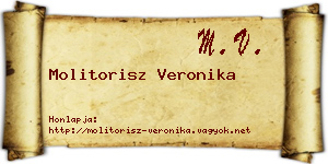 Molitorisz Veronika névjegykártya